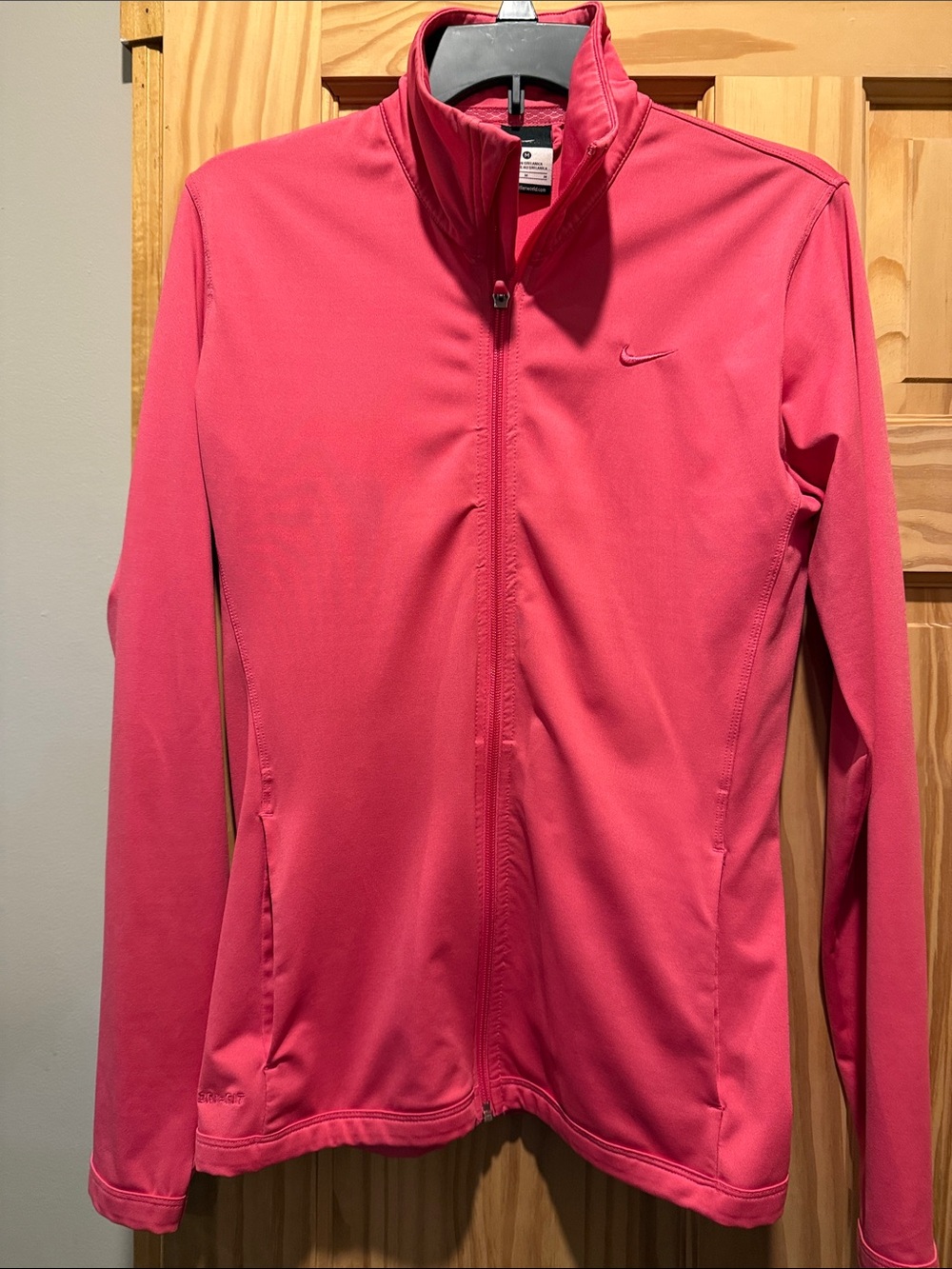 Nike Women's Coral-Pink Full Zip Performance Jacket